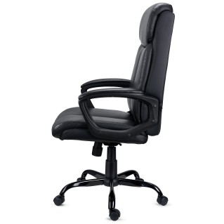 Sillón de Oficina COSMO en Piel Negra 2