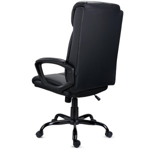 Sillón de Oficina COSMO en Piel Negra