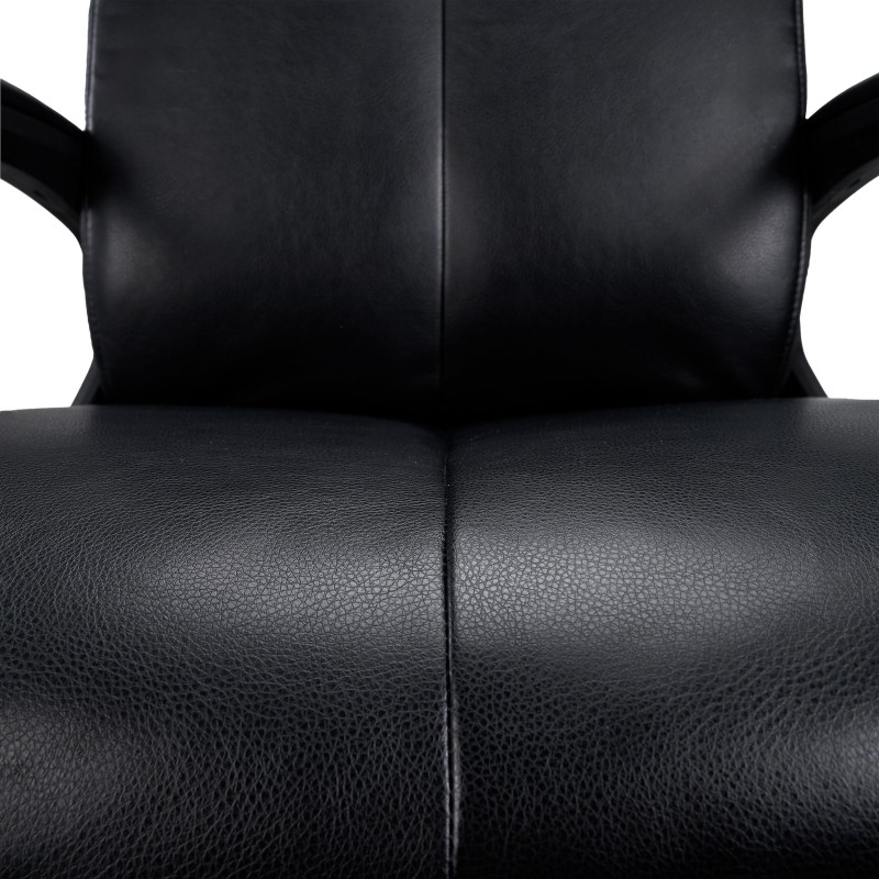 Sillón de Oficina COSMO en Piel Negra