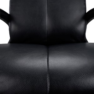 Sillón de Oficina COSMO en Piel Negra