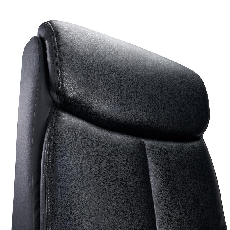 Sillón de Oficina COSMO en Piel Negra