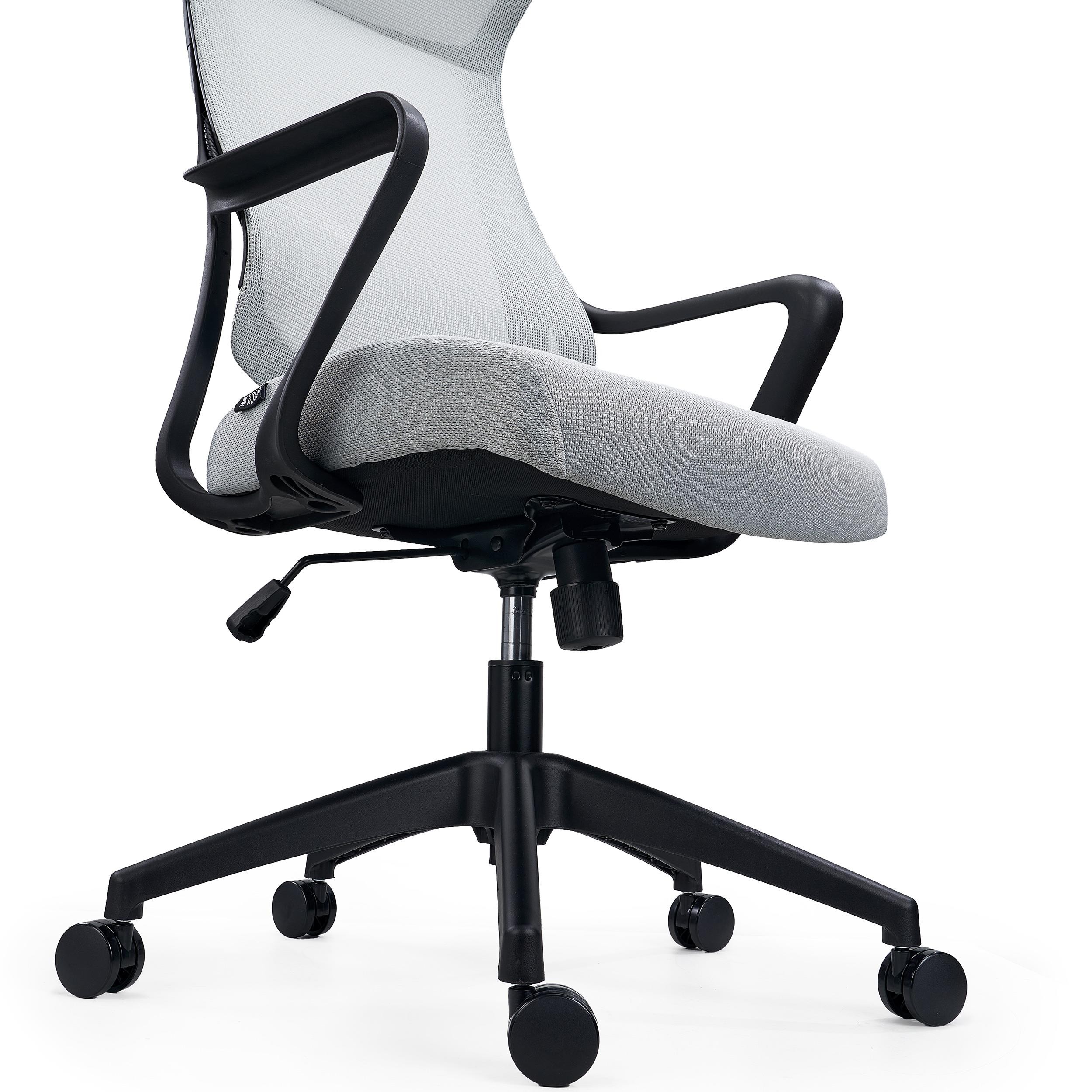 Silla de Oficina VIRGO, Reposacabezas Integrado, Respaldo Basculante, En Negro