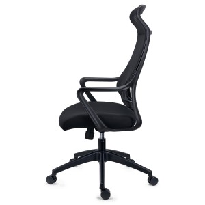 Silla de Oficina VIRGO, Reposacabezas integrado, En Negro