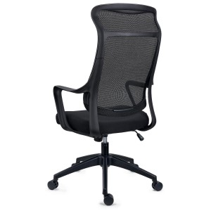 Silla de Oficina VIRGO, Reposacabezas integrado, En Negro