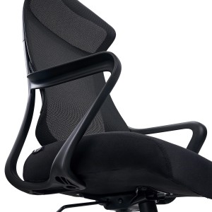 Silla de Oficina VIRGO, Reposacabezas integrado, En Negro