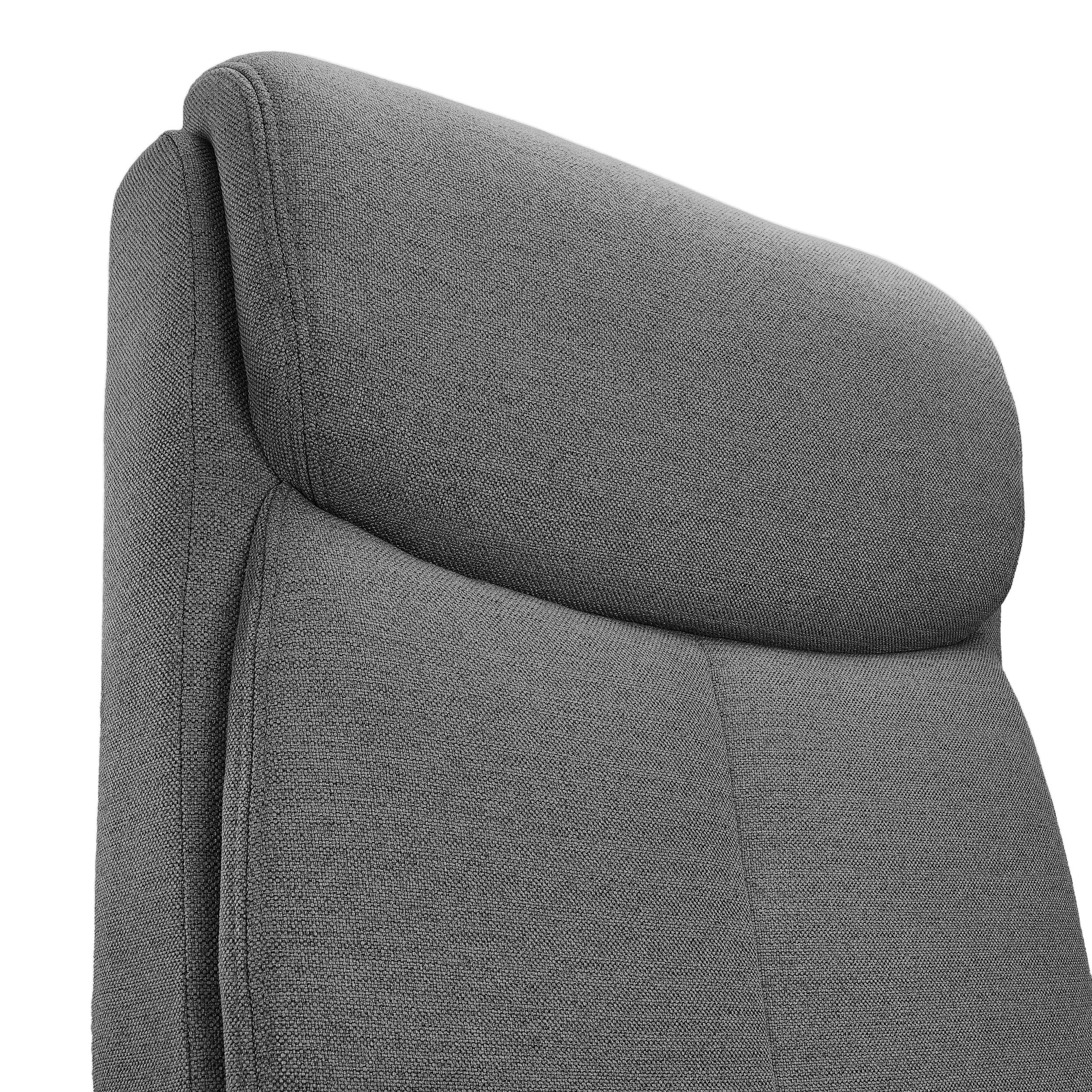 Sillón de Oficina COSMO, Diseño Elegante, Confortable, Base Metálica, en Tela Gris