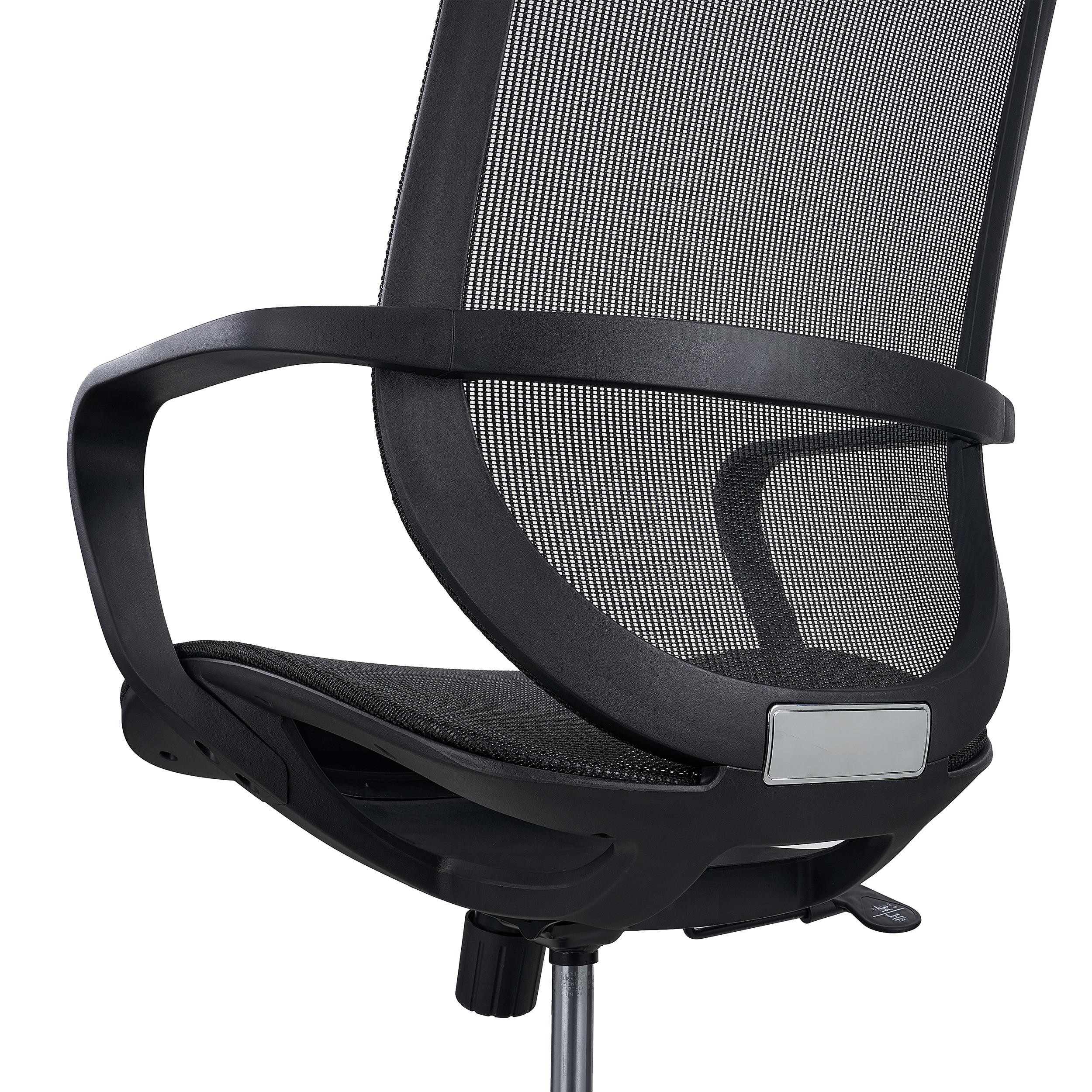 Silla ergonómica PACIFIC, Diseño Moderno, Uso 8H, Malla Transpirable, En Negro