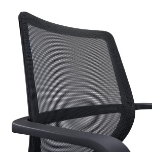 Silla de Oficina PACIFIC, asiento y respaldo en malla transpirable, en negro