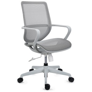 Silla de Oficina PACIFIC, asiento y respaldo en malla transpirable, en negro