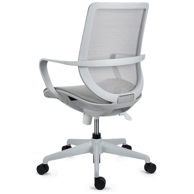 Silla de Oficina PACIFIC, asiento y respaldo en malla transpirable, en negro