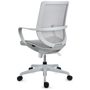 Silla de Oficina PACIFIC, asiento y respaldo en malla transpirable, en negro