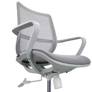 Silla de Oficina PACIFIC, asiento y respaldo en malla transpirable, en negro