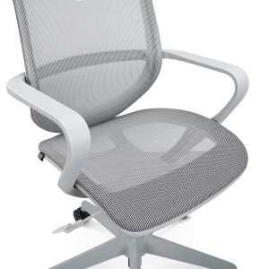 Silla de Oficina PACIFIC, asiento y respaldo en malla transpirable, en negro
