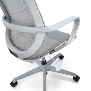 Silla de Oficina PACIFIC, asiento y respaldo en malla transpirable, en negro