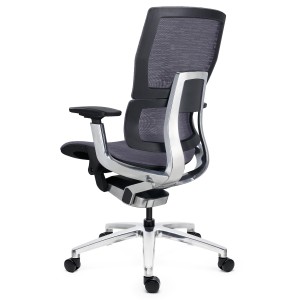 Silla Ergonómica ERGOPLUS, Premium, Estructura Metal, Malla Negra