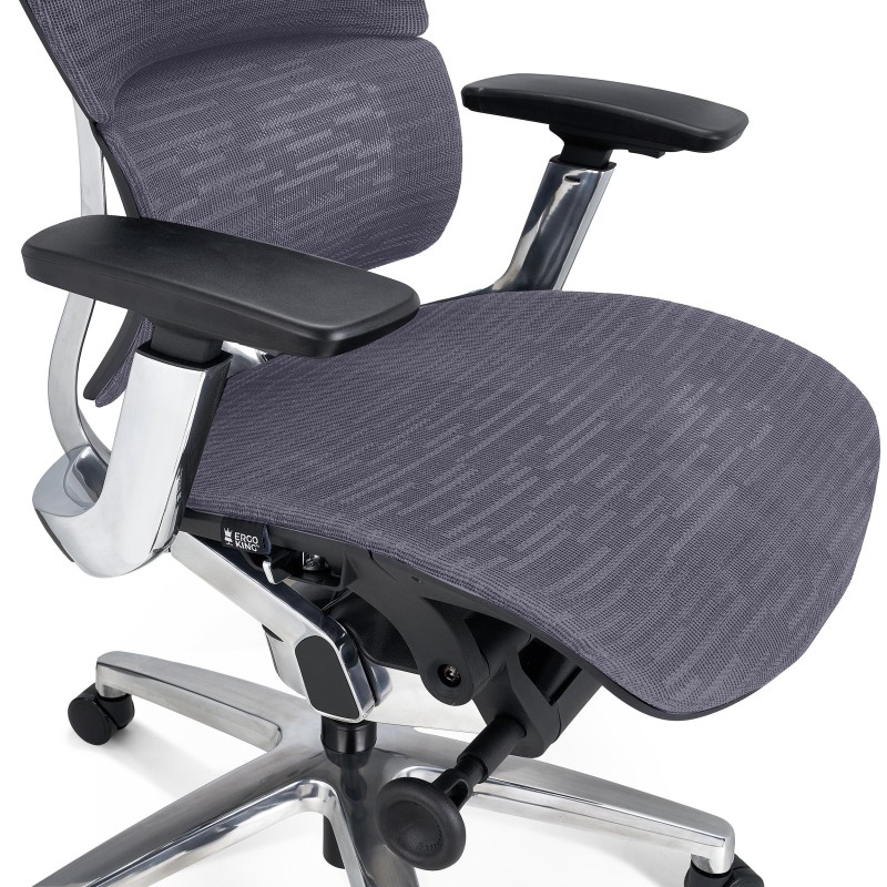 Silla Ergonómica ERGOPLUS, Premium, Estructura Metal, Malla Negra