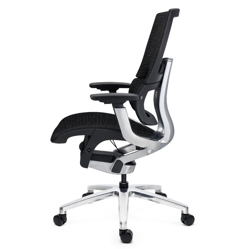 Silla Ergonómica ERGOPLUS, Premium, Estructura Metal, Malla Negra
