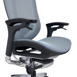 Silla Ergonómica OPTIMA, Reposacabezas, Estructura Metal, Azul