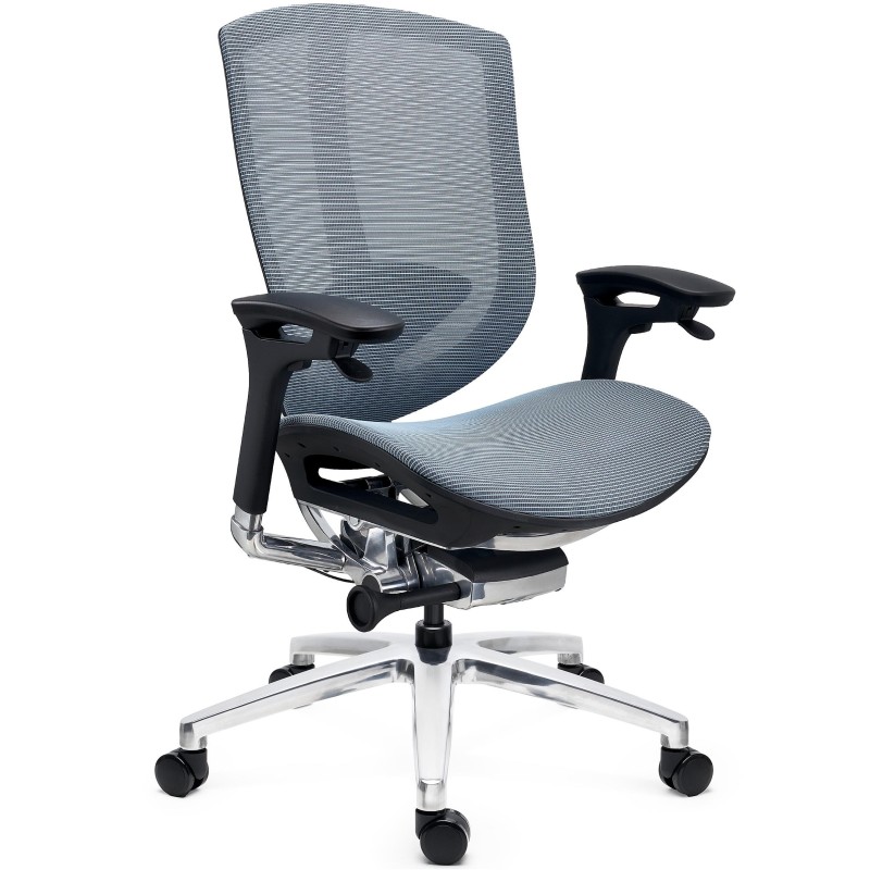 Silla Ergonómica OPTIMA, Estructura Metal, Uso Profesional, Azul