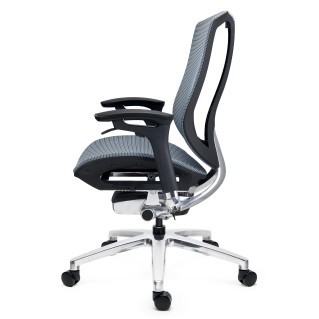 Silla Ergonómica OPTIMA, Estructura Metal, Uso Profesional, Azul 2