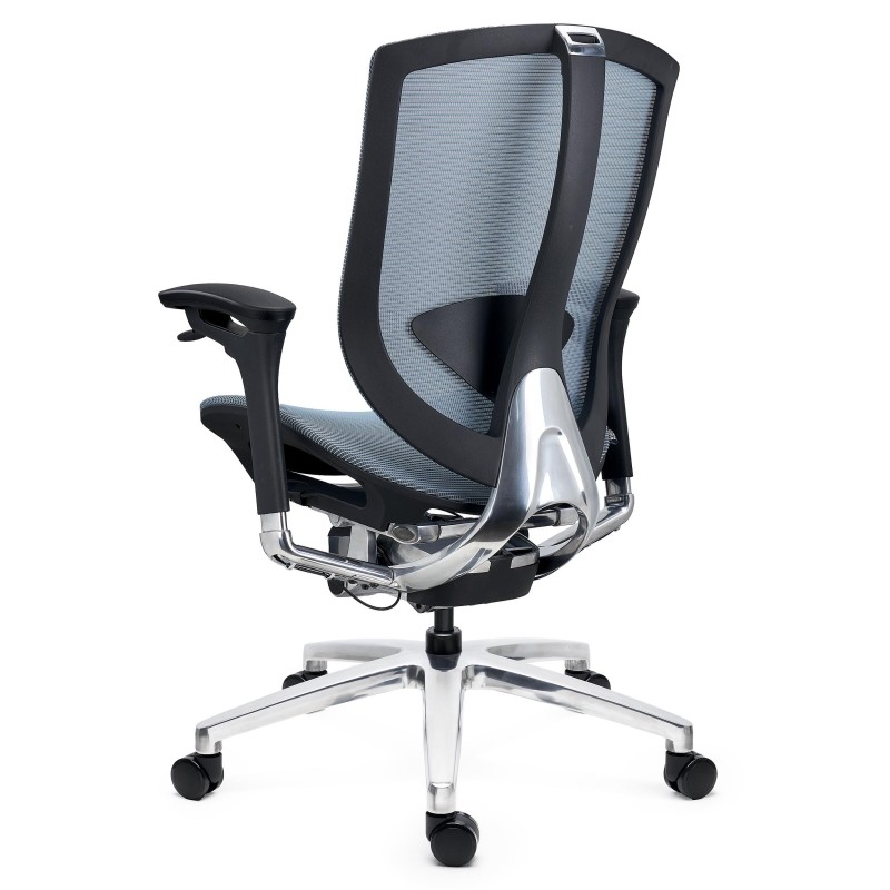 Silla Ergonómica OPTIMA, Estructura Metal, Uso Profesional, Azul
