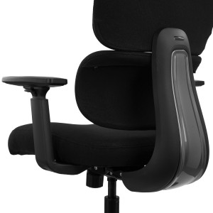Silla Ergonómica TUDOR, Con Percha, Uso 8H, Malla Acolchada, Negro 