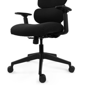 Silla Ergonómica TUDOR, Con Percha, Uso 8H, Malla Acolchada, Negro 