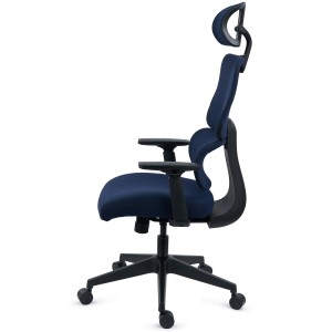 Silla Ergonómica TUDOR, Con Percha, Uso 8H, Malla Acolchada, Negro 