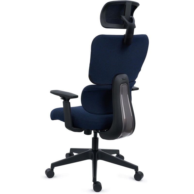 Silla Ergonómica TUDOR, Con Percha, Uso 8H, Malla Acolchada, Negro 