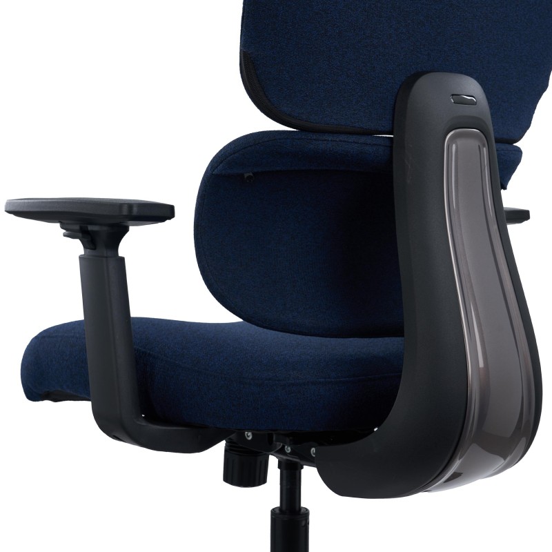 Silla Ergonómica TUDOR, Con Percha, Uso 8H, Malla Acolchada, Negro 