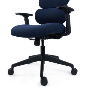 Silla Ergonómica TUDOR, Con Percha, Uso 8H, Malla Acolchada, Negro 