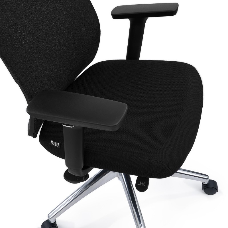 Silla de Oficina Ergonómica ASTRA LUX, Reposacabezas, En Negro