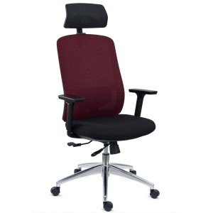 Silla de Oficina Ergonómica ASTRA LUX, Reposacabezas, En Negro