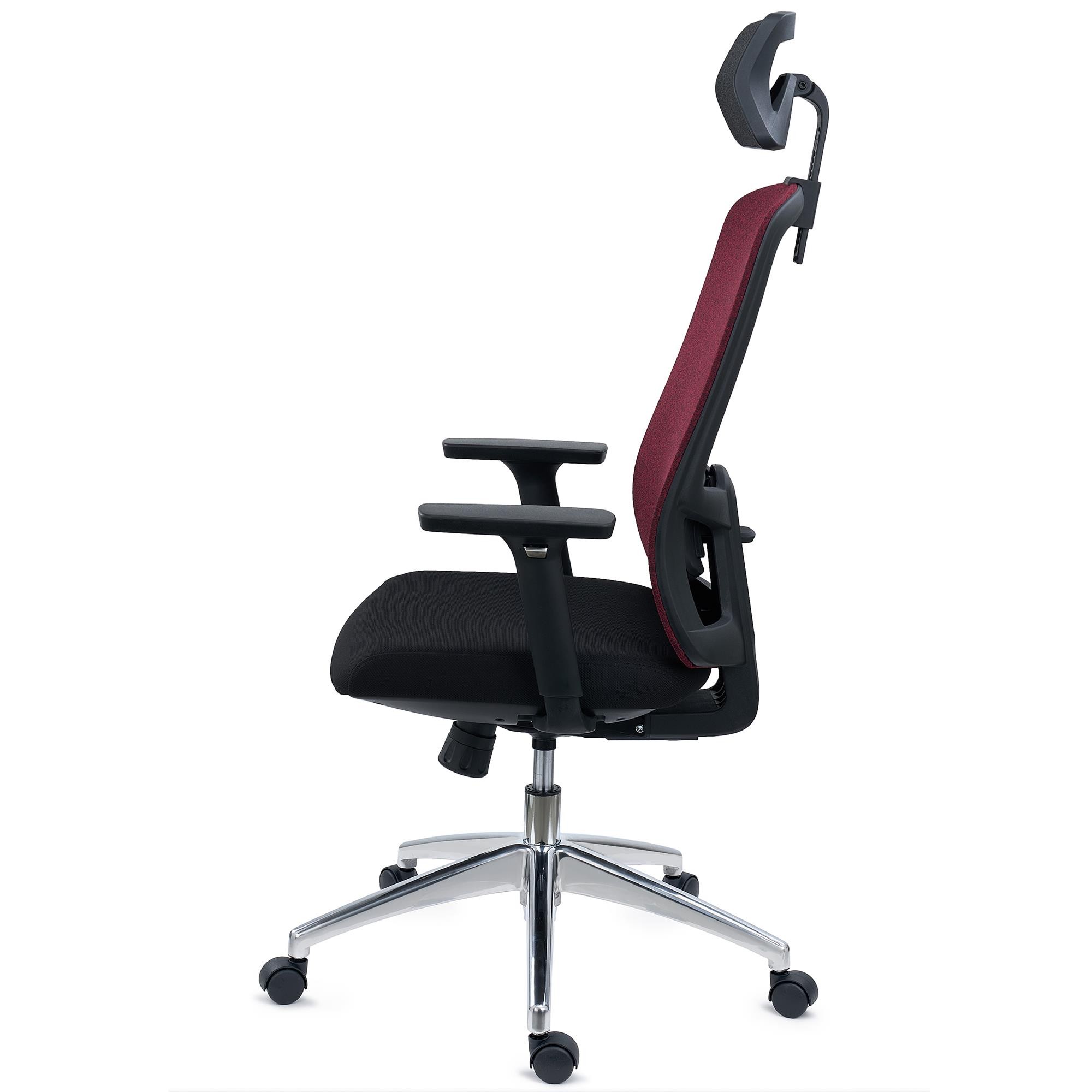 Silla Ergonómica ASTRA LUX, Reposacabezas, Asiento Ajuste Profundidad, Mecanismo Sincro, Uso 8H, Negro