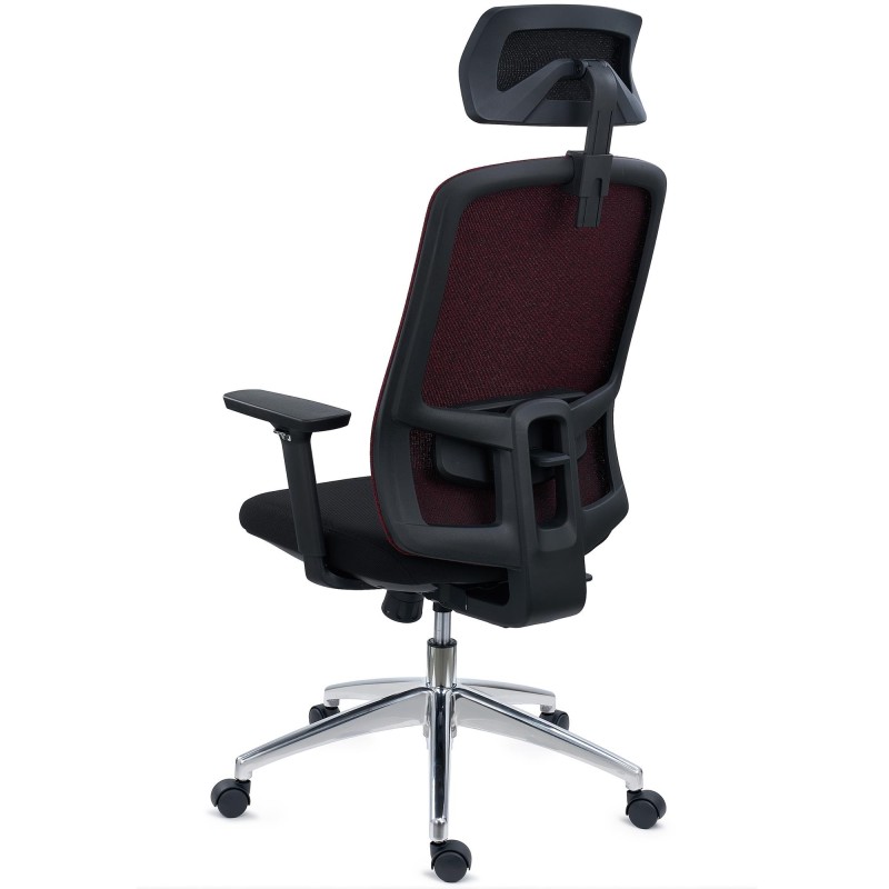 Silla de Oficina Ergonómica ASTRA LUX, Reposacabezas, En Negro