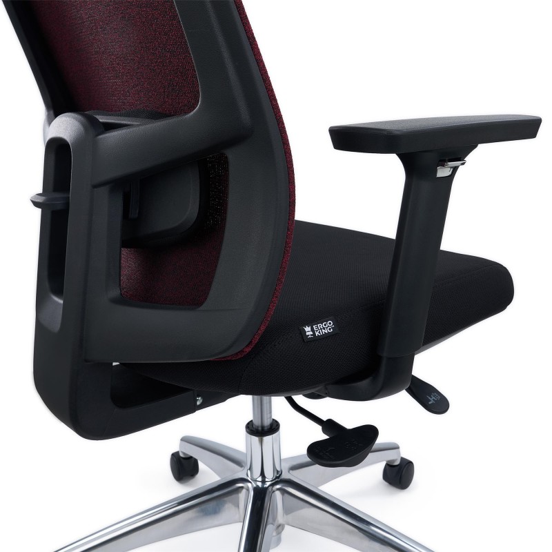 Silla de Oficina Ergonómica ASTRA LUX, Reposacabezas, En Negro