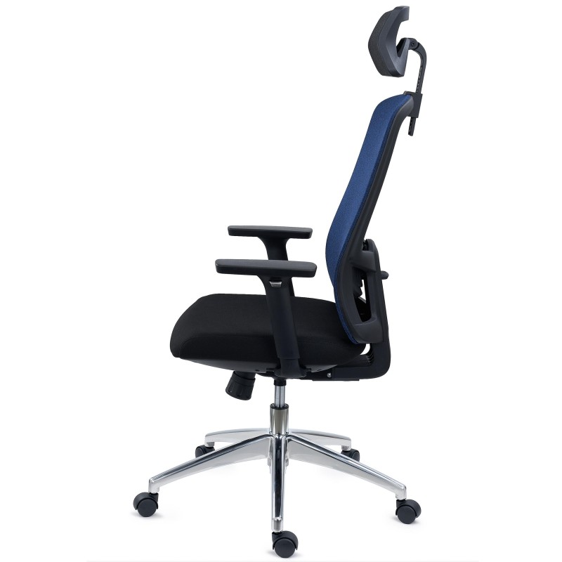 Silla de Oficina Ergonómica ASTRA LUX, Reposacabezas, En Negro