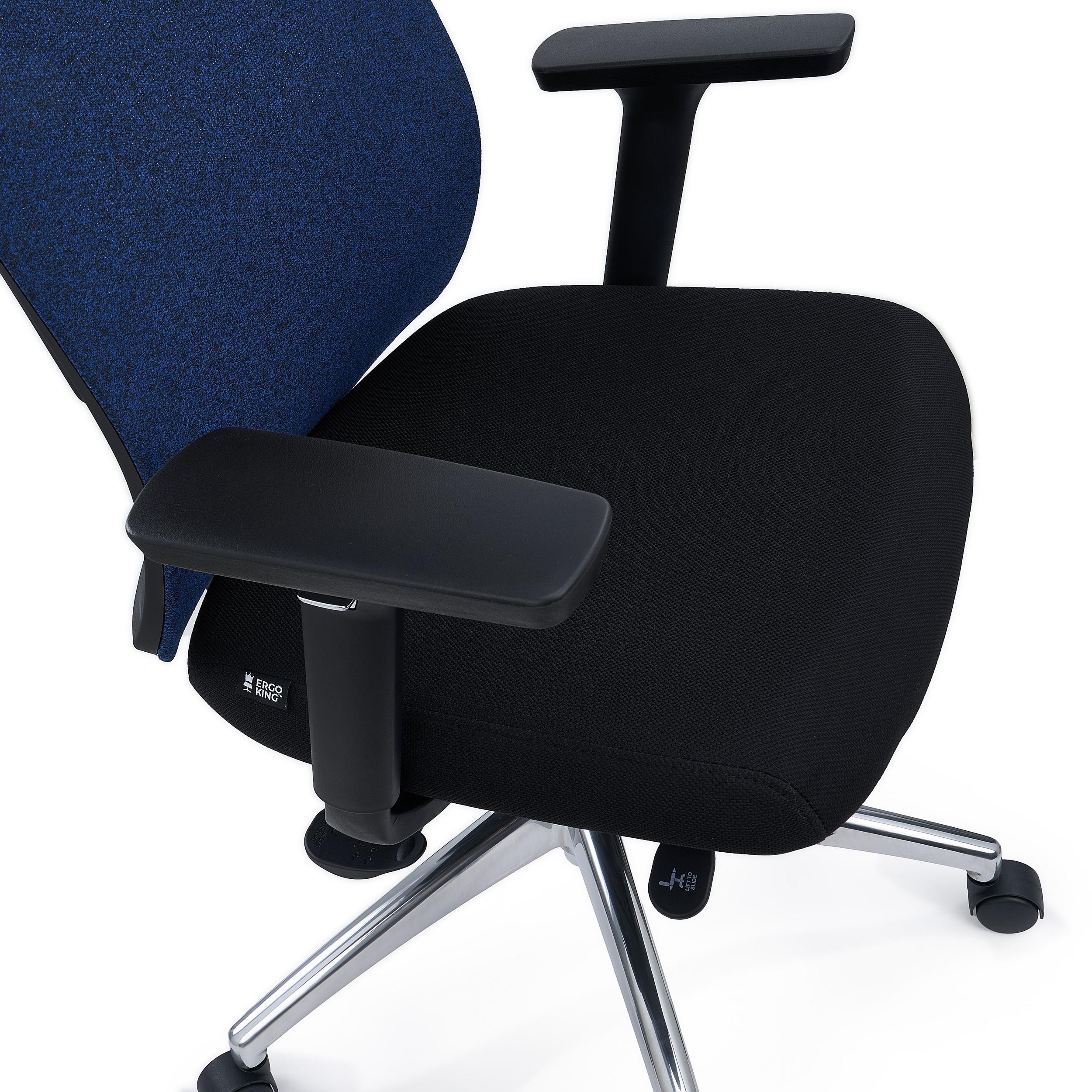 Silla Ergonómica ASTRA LUX, Reposacabezas, Asiento Ajuste Profundidad, Mecanismo Sincro, Uso 8H, Negro