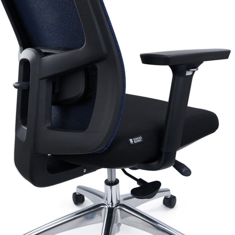 Silla de Oficina Ergonómica ASTRA LUX, Reposacabezas, En Negro