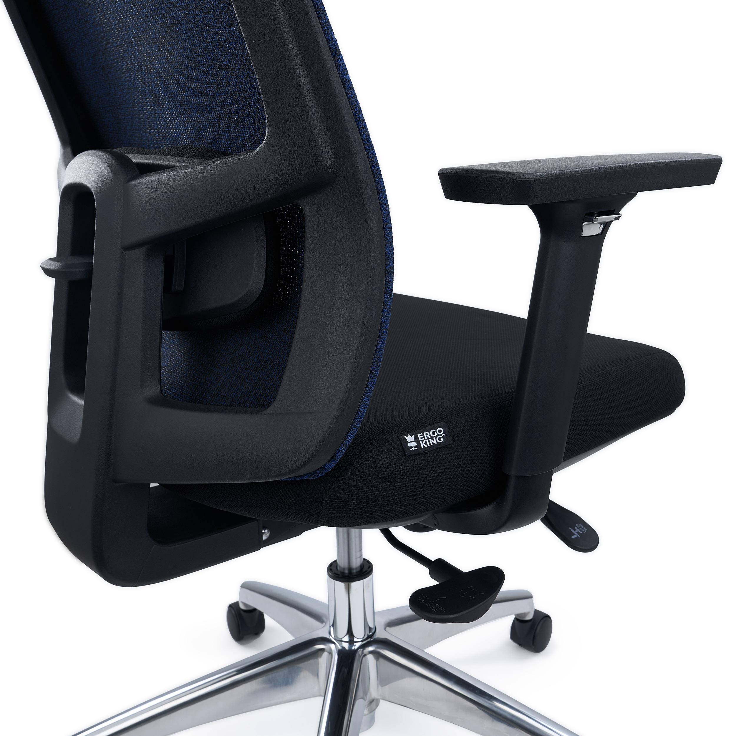 Silla Ergonómica ASTRA LUX, Reposacabezas, Asiento Ajuste Profundidad, Mecanismo Sincro, Uso 8H, Negro