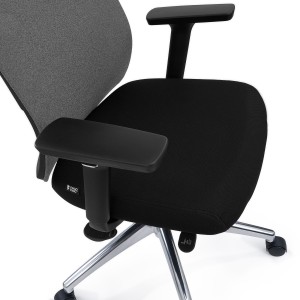 Silla de Oficina Ergonómica ASTRA LUX, Reposacabezas, En Negro