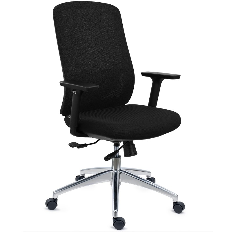 Silla de Oficina Ergonómica ASTRA, Uso Intensivo 8H, En Negro