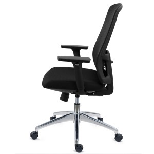 Silla de Oficina Ergonómica ASTRA, Uso Intensivo 8H, En Negro
