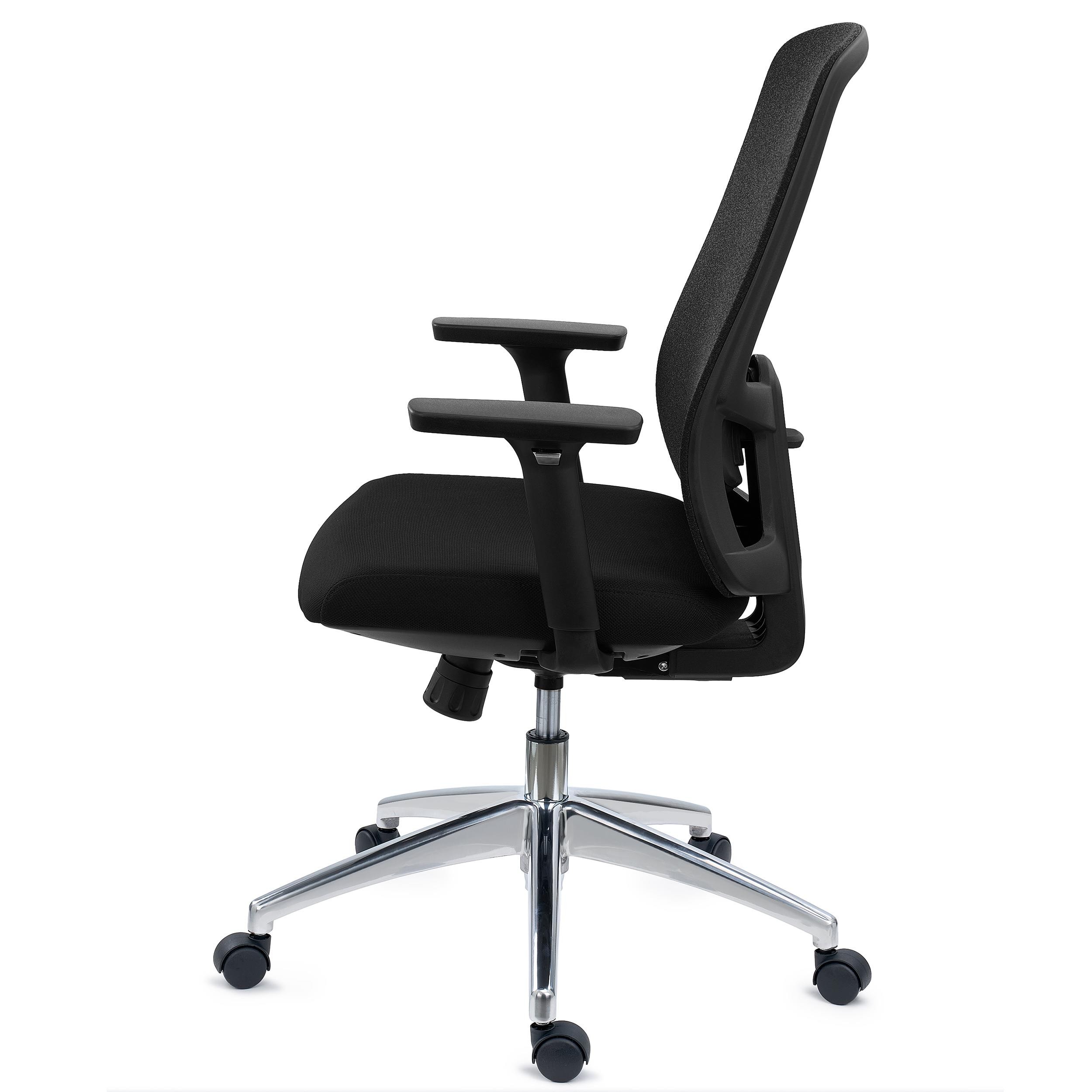 Silla Ergonómica ASTRA, Asiento Ajuste Profundidad, Mecanismo Sincro, Uso Intensivo 8H, Negro