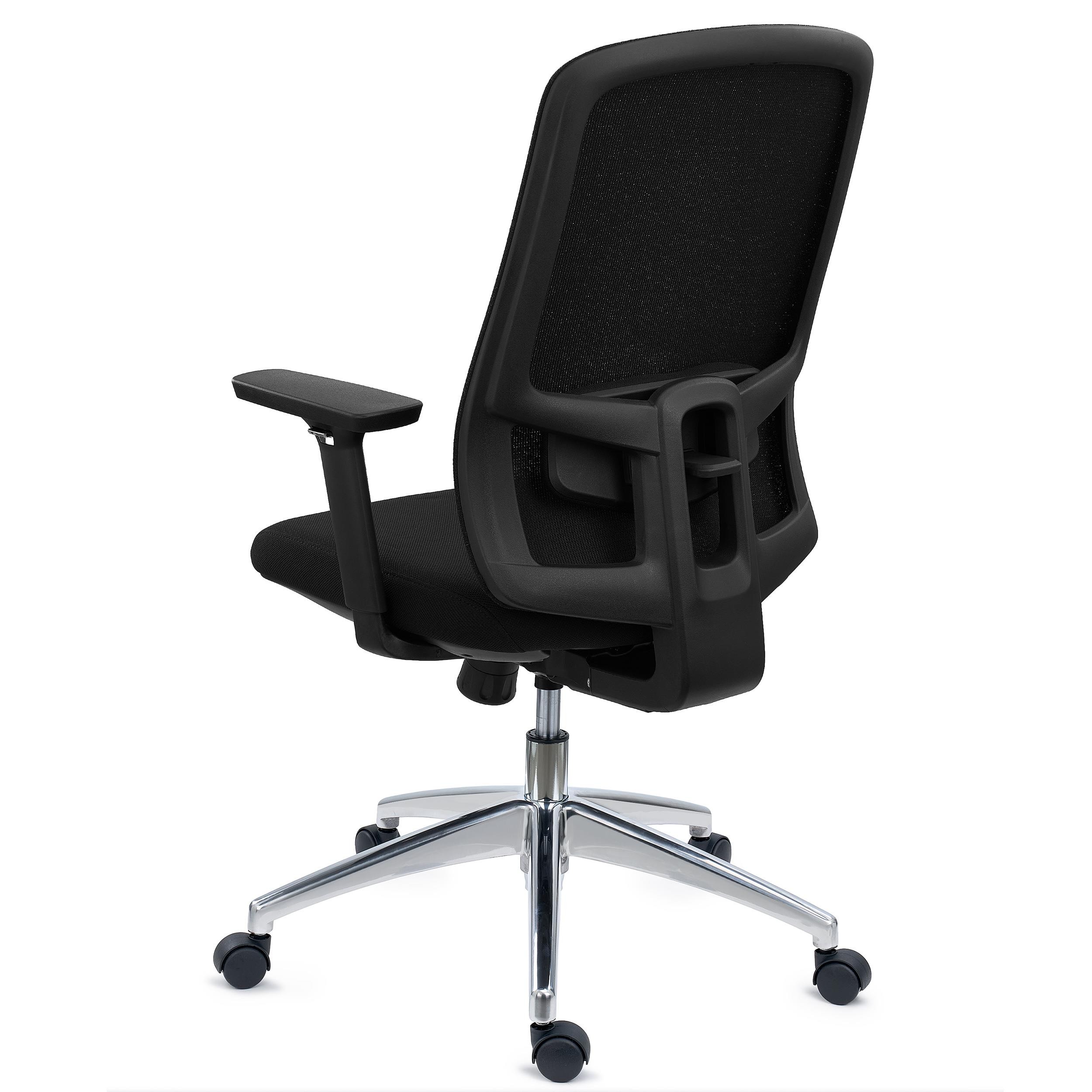 Silla Ergonómica ASTRA, Asiento Ajuste Profundidad, Mecanismo Sincro, Uso Intensivo 8H, Negro
