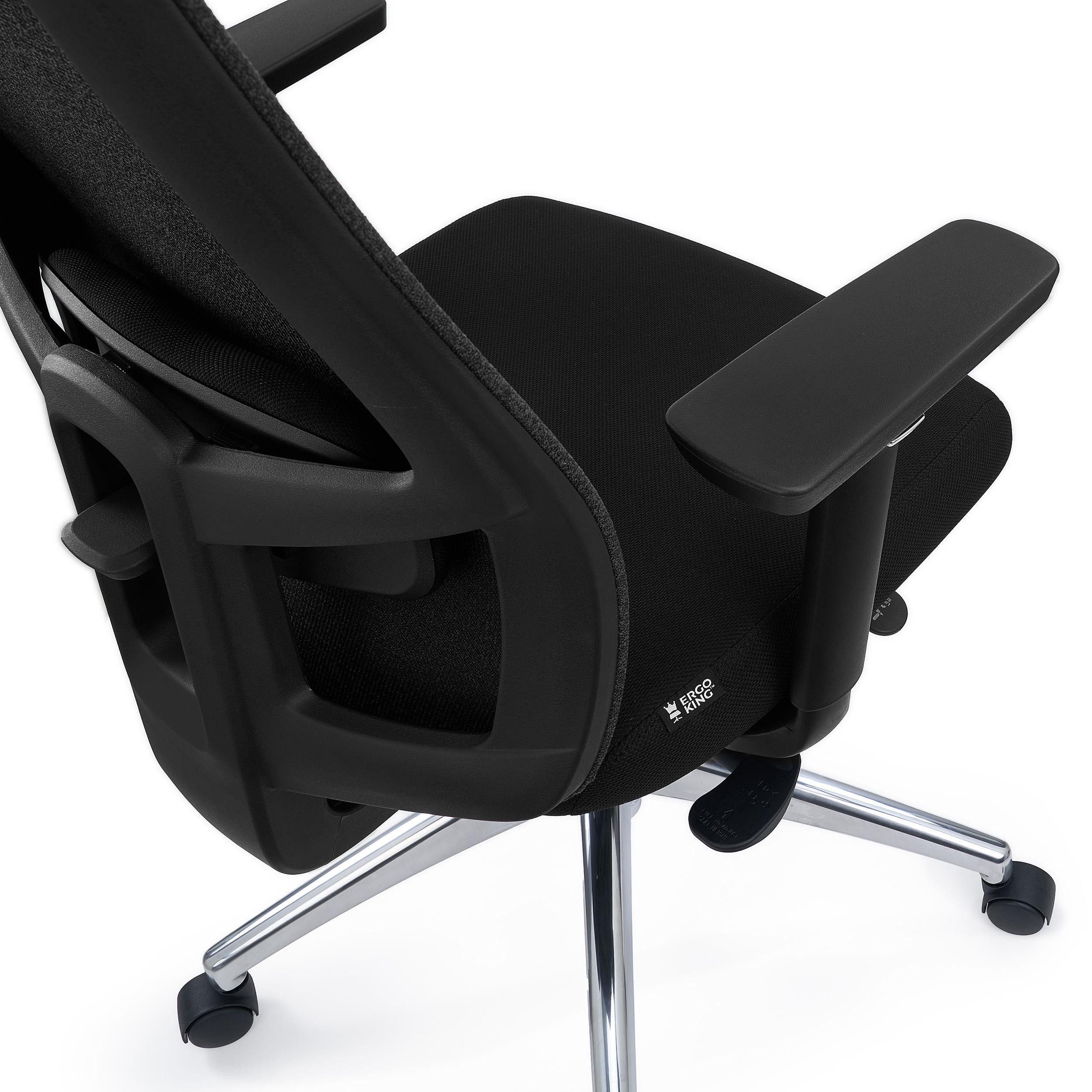 Silla Ergonómica ASTRA, Asiento Ajuste Profundidad, Mecanismo Sincro, Uso Intensivo 8H, Negro