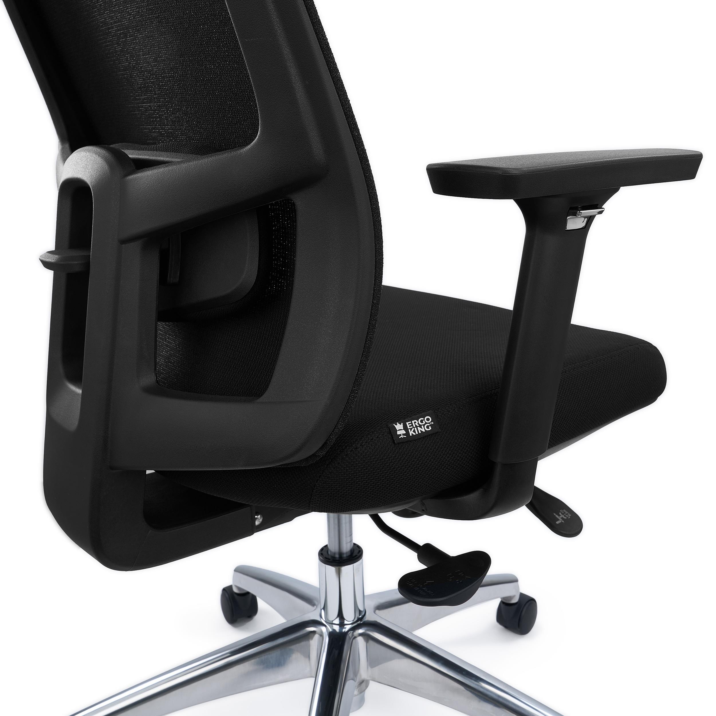 Silla Ergonómica ASTRA, Asiento Ajuste Profundidad, Mecanismo Sincro, Uso Intensivo 8H, Negro