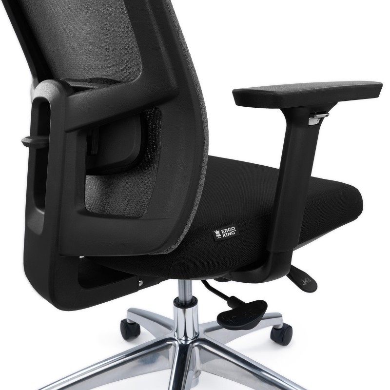 Silla de Oficina Ergonómica ASTRA, Uso Intensivo 8H, En Negro