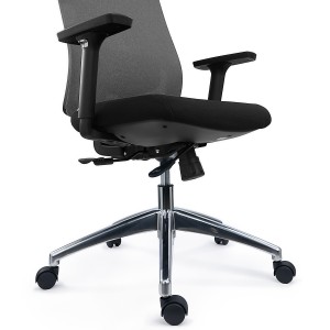 Silla de Oficina Ergonómica ASTRA, Uso Intensivo 8H, En Negro