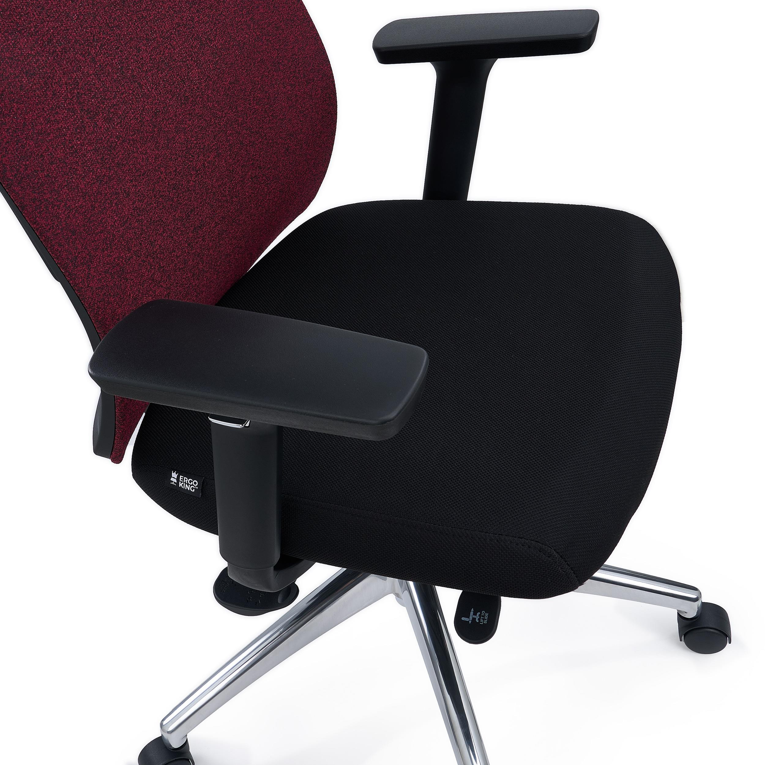 Silla Ergonómica ASTRA, Asiento Ajuste Profundidad, Mecanismo Sincro, Uso Intensivo 8H, Negro